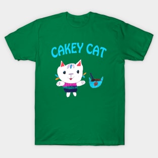 Cakey Cat Drawing T-Shirt